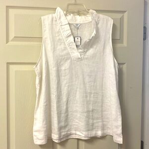 Crown and Ivy linen sleeveless blouse